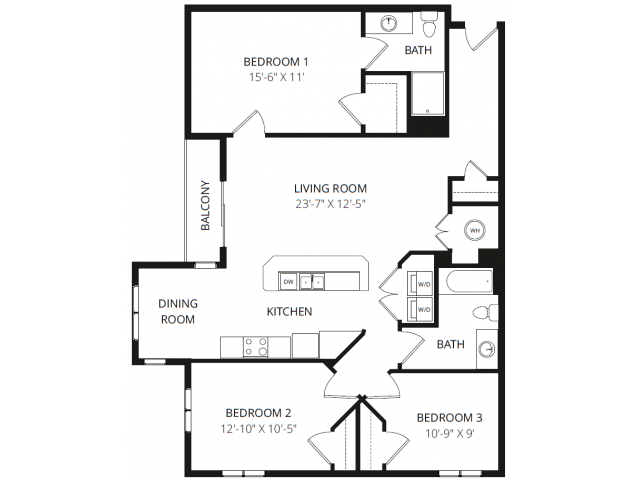 3X2A floor plan
